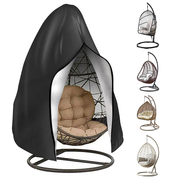 Waterproof Hanging Egg Chair Cover Outdoor with Zipper & Buckle