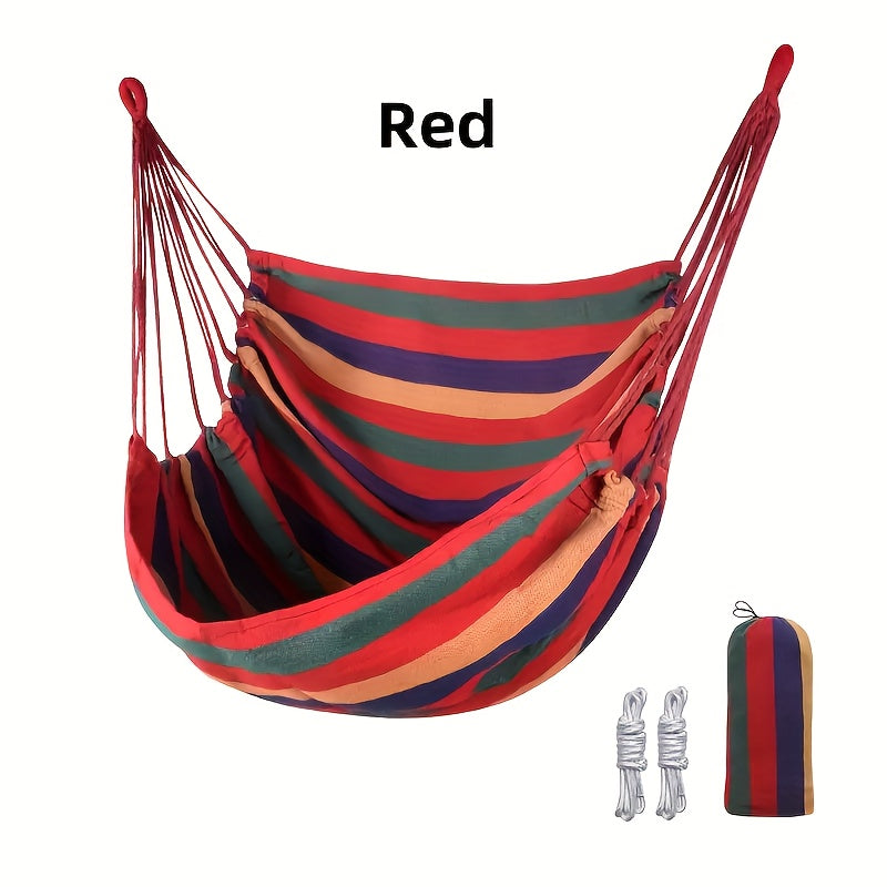 Hanging Hammock Chair with Cushions & Ropes – Durable Outdoor Swing Seat