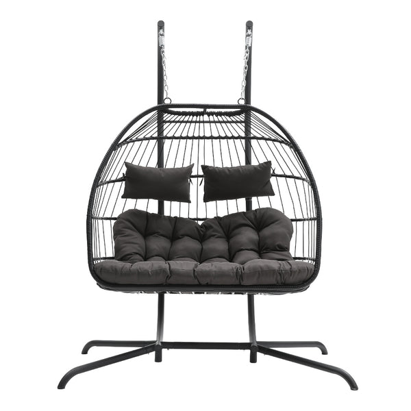 Double Egg Hanging Chair – Indoor & Outdoor Swing Basket Seat