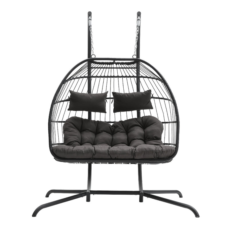 Double Egg Hanging Chair – Indoor & Outdoor Swing Basket Seat