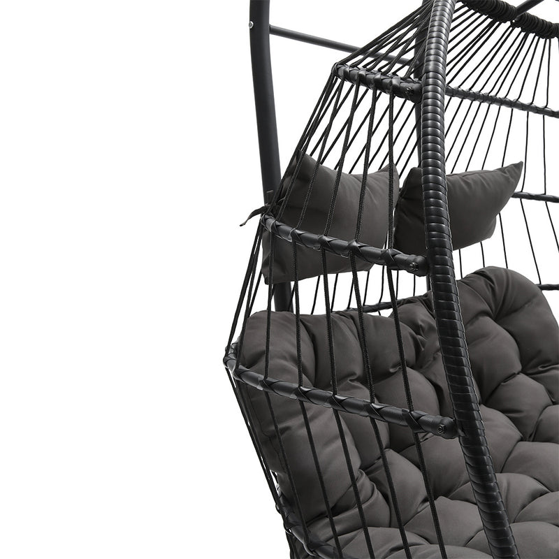 Double Egg Hanging Chair – Indoor & Outdoor Swing Basket Seat