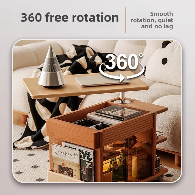 360° Rotating Lift Table – Adjustable, Space-Saving & Modern Design
