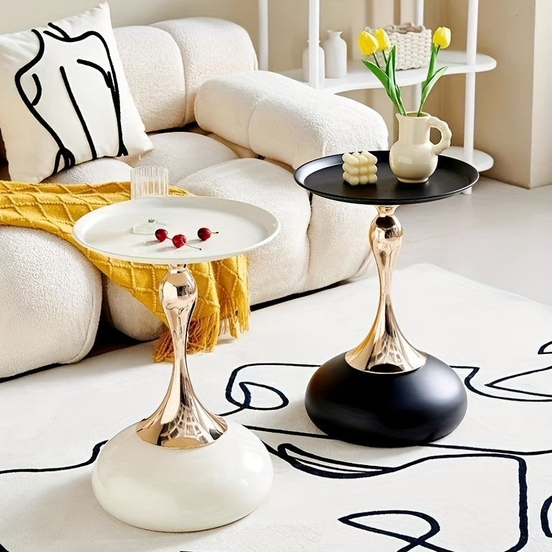 Italian-Style Small Waist Coffee Table – Luxury Modern Side Table