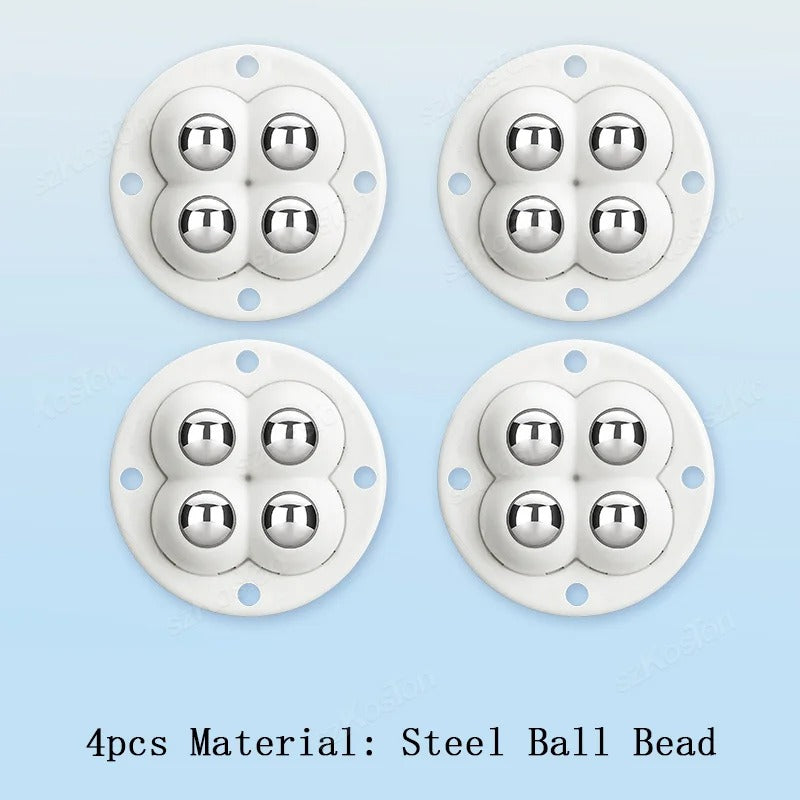 4 PCs Adhesive Furniture Wheels - Universal Roller for Easy Moving