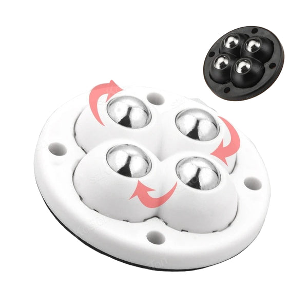 4 PCs Adhesive Furniture Wheels - Universal Roller for Easy Moving