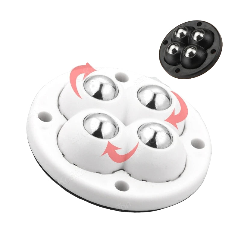 4 PCs Adhesive Furniture Wheels - Universal Roller for Easy Moving