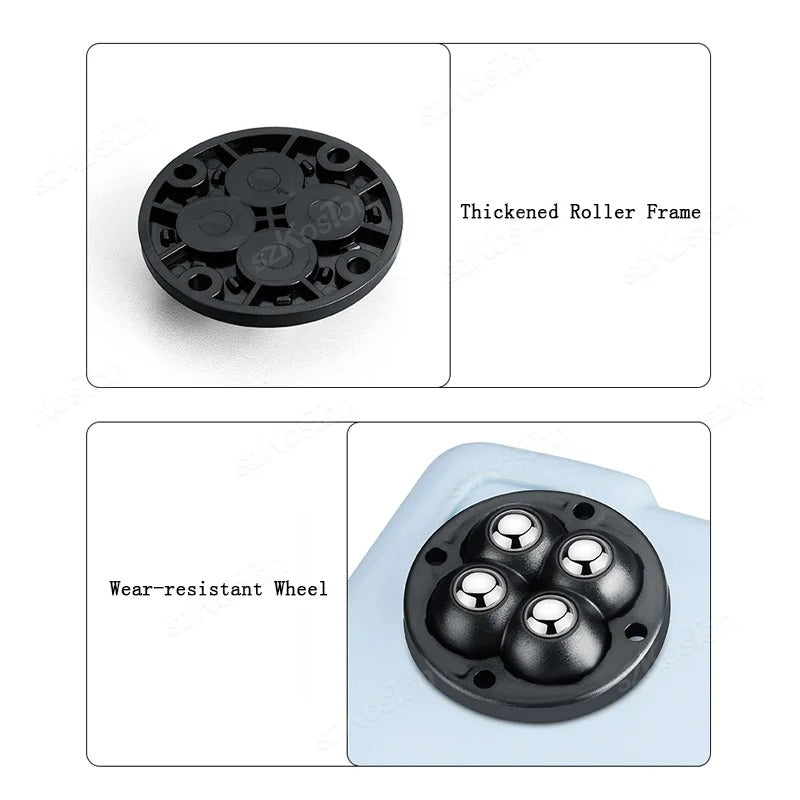 4 PCs Adhesive Furniture Wheels - Universal Roller for Easy Moving