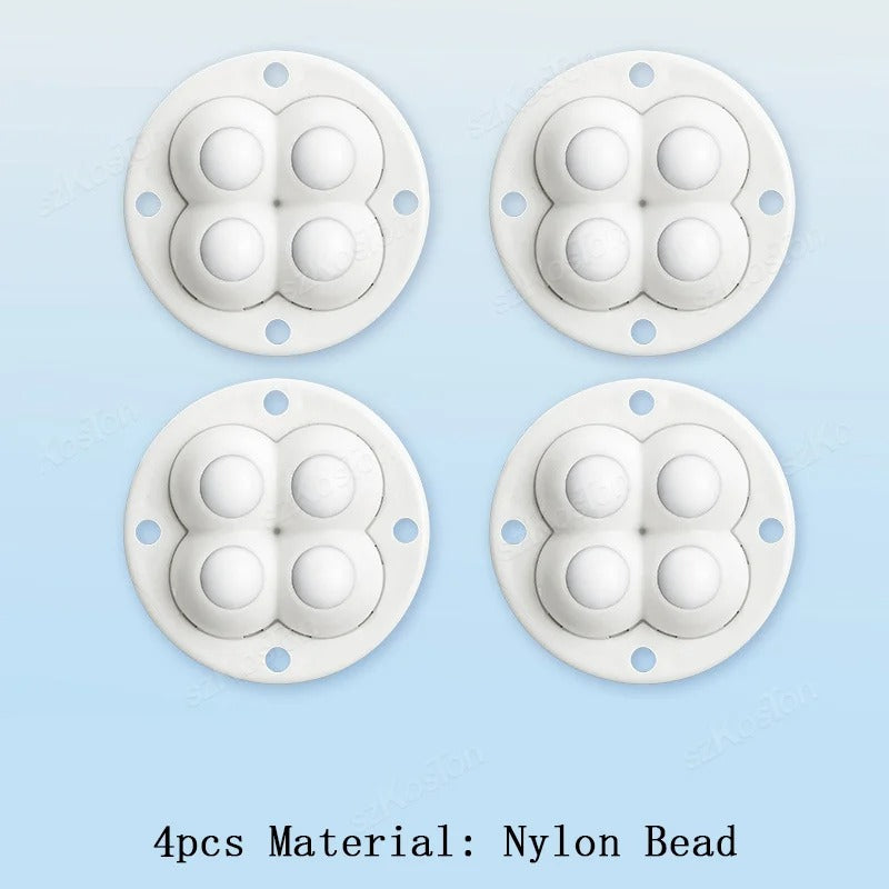 4 PCs Adhesive Furniture Wheels - Universal Roller for Easy Moving