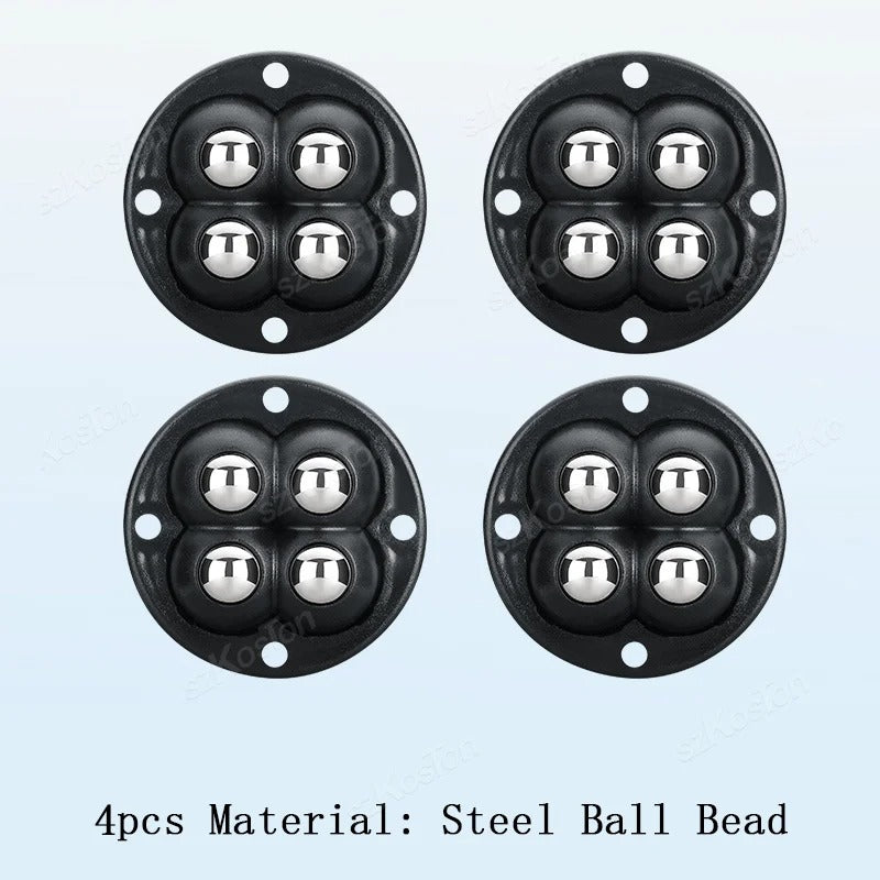 4 PCs Adhesive Furniture Wheels - Universal Roller for Easy Moving